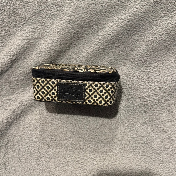 Fossil cream and black Patterned travel jewelry box - Picture 1 of 4